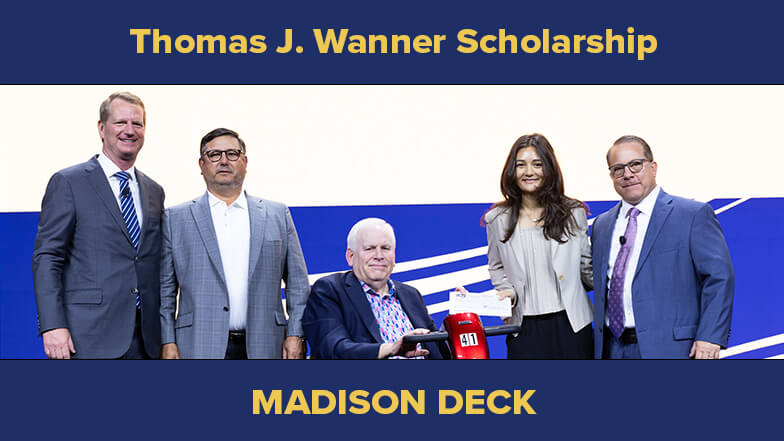 Congratulations to Madison Deck, Recipient of the Thomas J. Wanner Scholarship