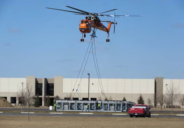 Conti Corporation Cuts Installation Time with Erickson Incorporated Aerial Lift and Placement