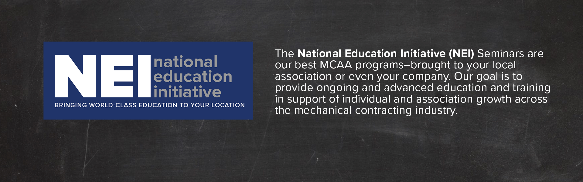 National Education Initiative - MCAA