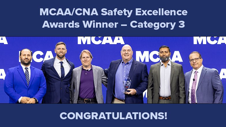 Donnelly Mechanical Corp. Earns Top MCAA/CNA Safety Award in Category 3